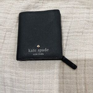 Kate Spade Black Wallet with Gold Accents